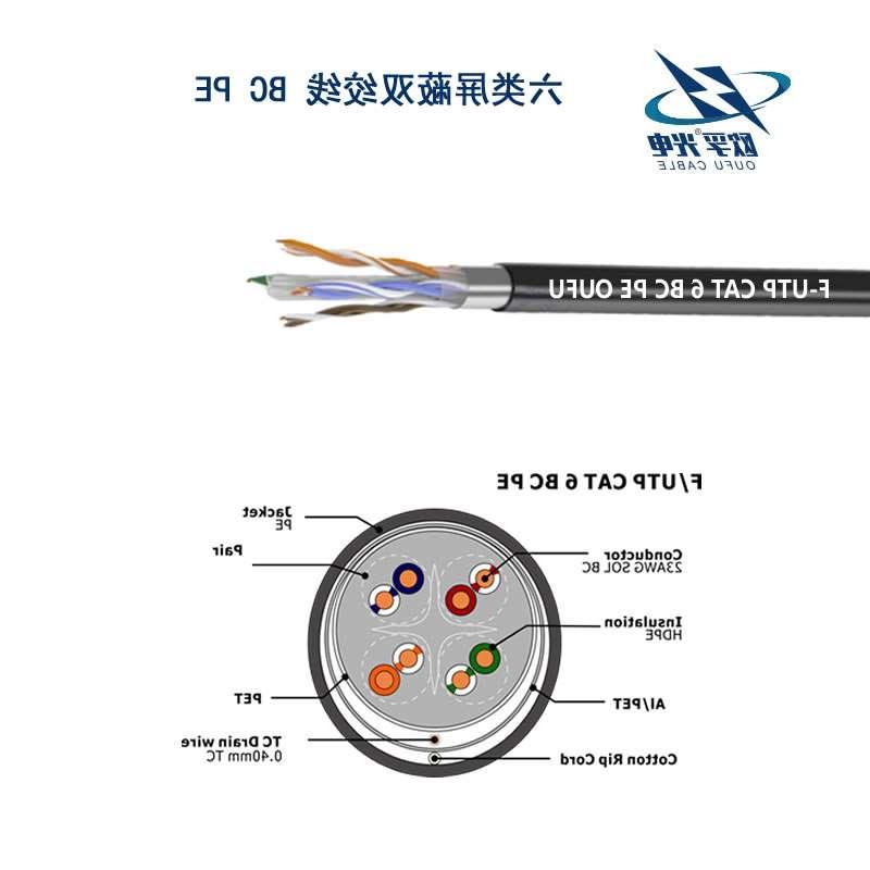 惠州市F/UTP6类4对屏蔽室外电缆(23AWG)