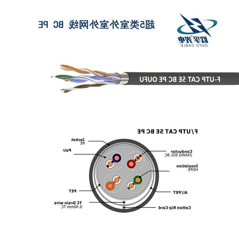 桂林市F/UTP超五类4对屏蔽室外电缆(24AWG)