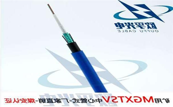 深圳市欧孚MGXTSV-8B1 矿用单模阻燃光缆G652D纤芯煤安证书